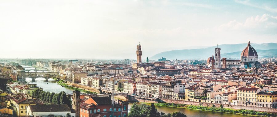 Florence cathedral dome and historic skyline