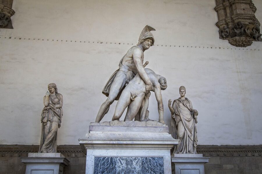 Statues in Piazza della Signoria Florence