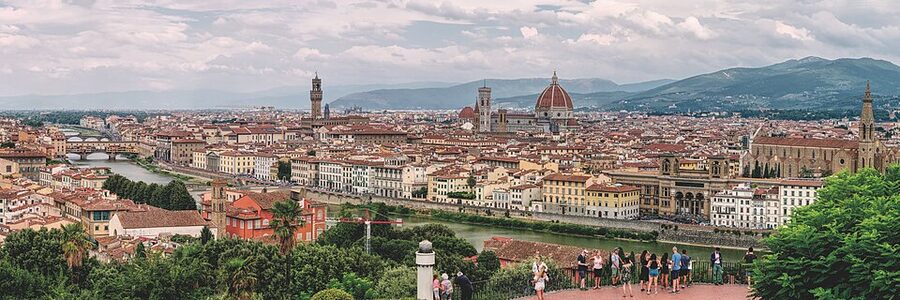 Florence skyline showing the Duomo and surrounding rooftops