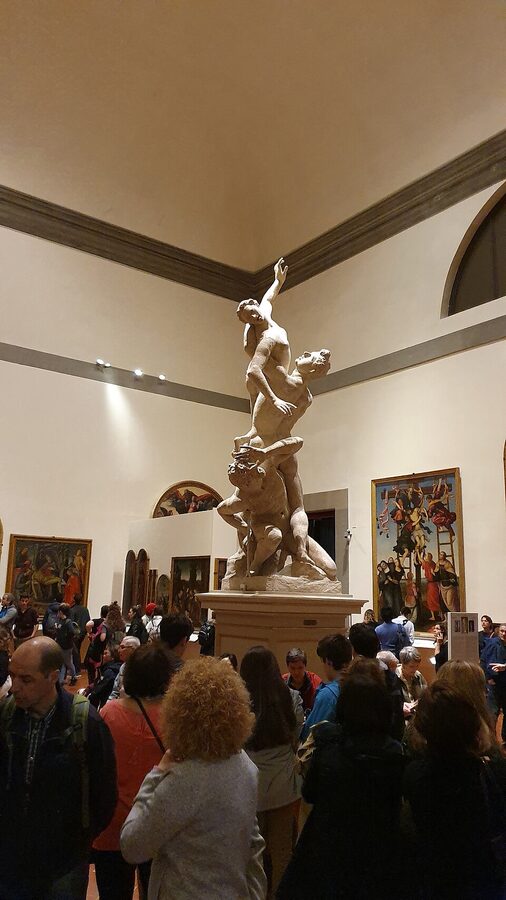Giambologna's plaster cast of the Rape of the Sabine Women