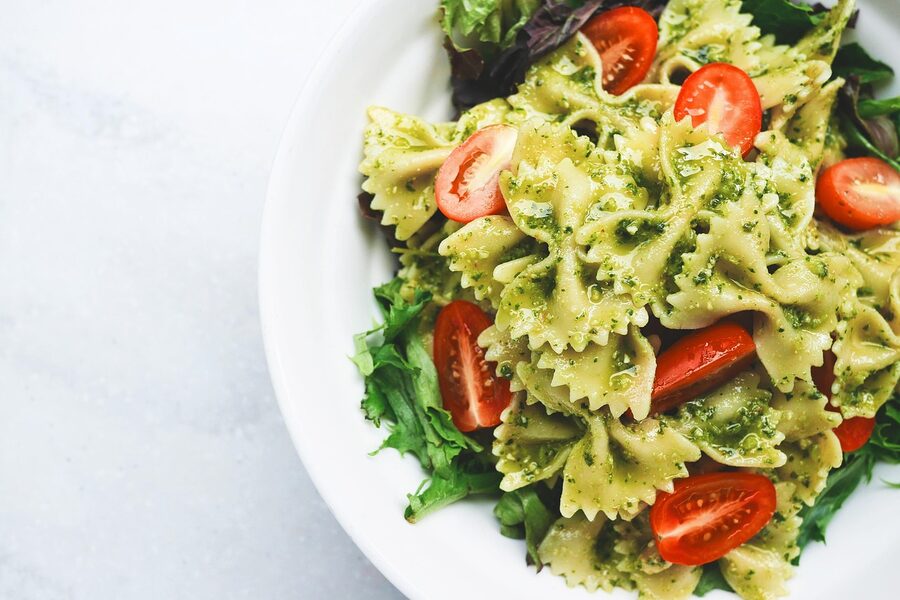 Italian pasta with pesto