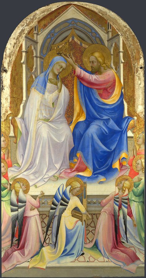 Lorenzo Monaco Coronation of the Virgin gold-ground altarpiece
