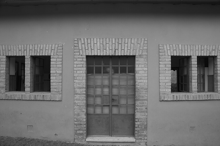 Underground tunnel inside the Catacombs of San Callisto in Rome
