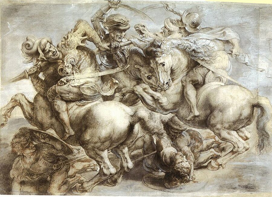Peter Paul Rubens copy of Leonardo's lost Battle of Anghiari