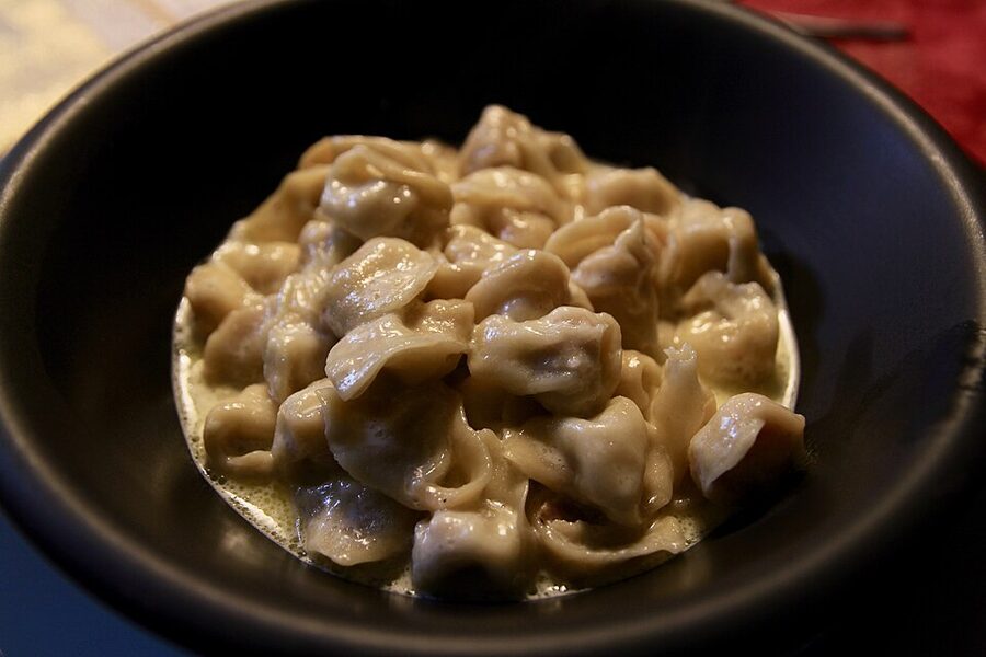 Italian tortellini fresh pasta