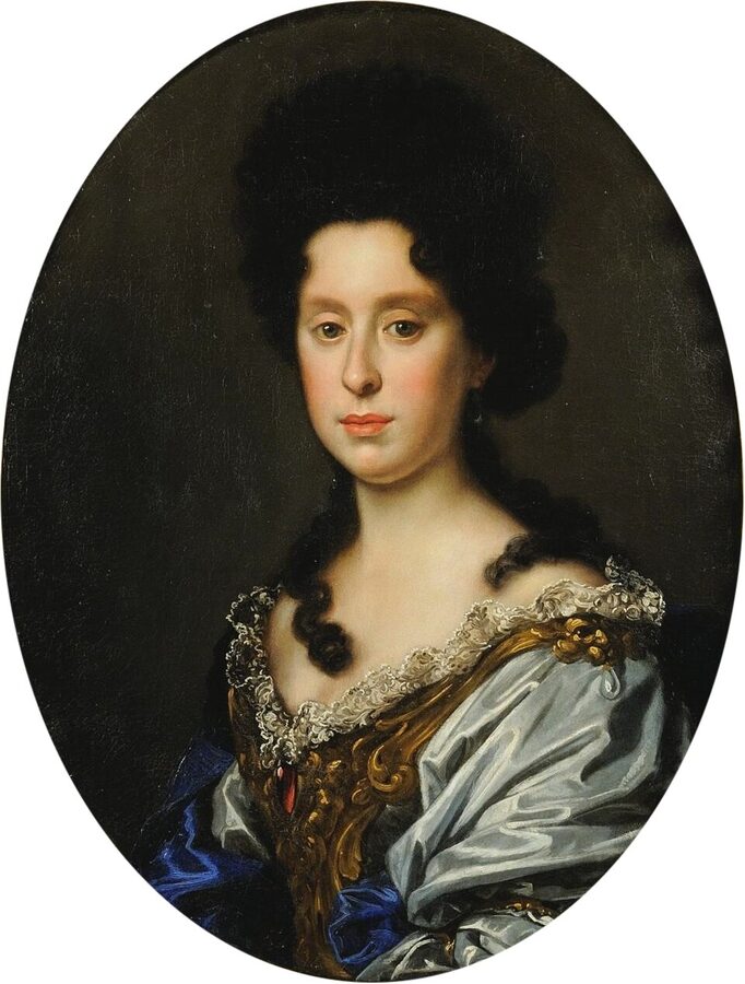 Portrait of Anna Maria Luisa de Medici who donated the collection to Florence