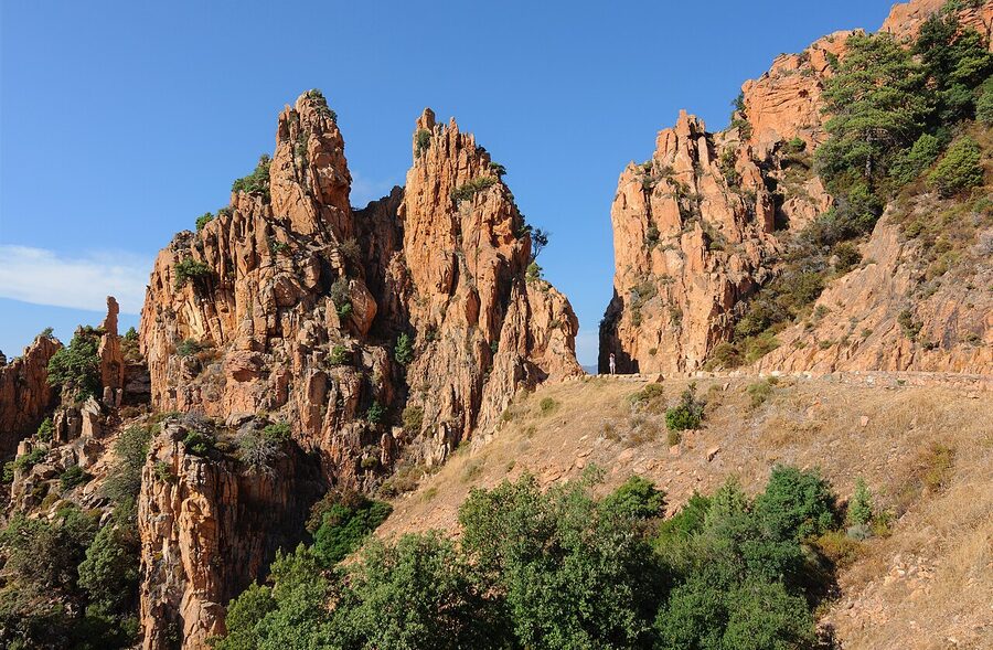 Calanches de Piana red granite formations Corsica