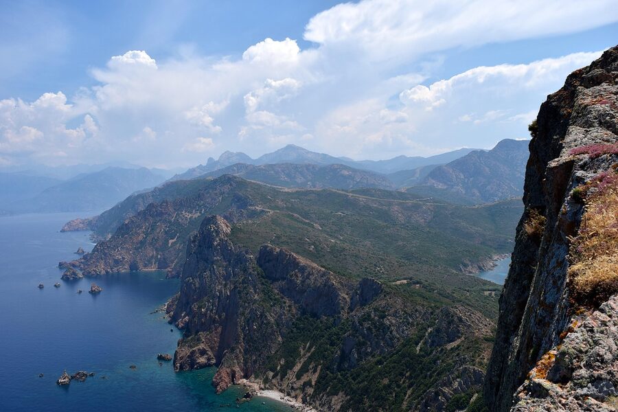 Corsica interior mountain landscape