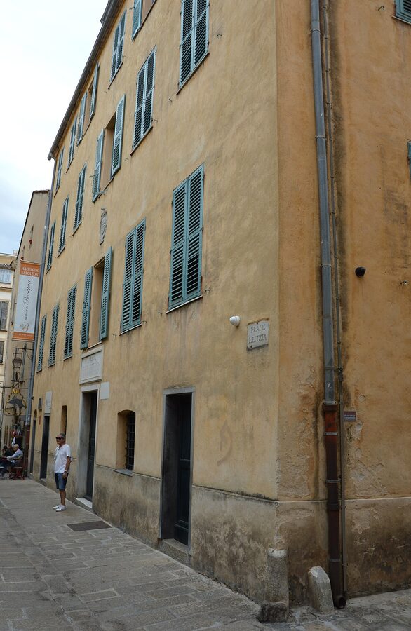 Exterior of Napoleon's birthplace house in Ajaccio
