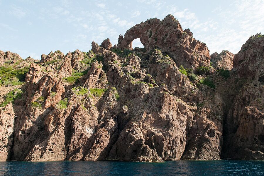 Scandola Reserve red volcanic cliffs and sea caves