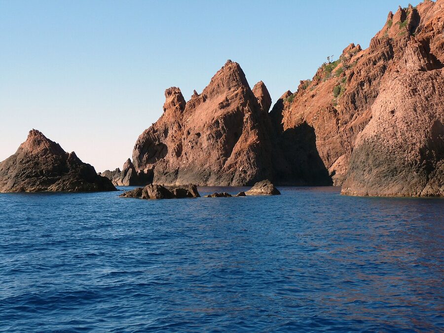 Scandola Nature Reserve coastline volcanic formations