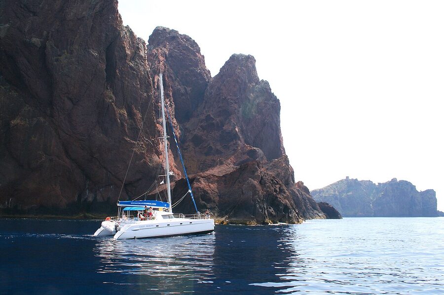 Scandola Nature Reserve red volcanic cliffs UNESCO Corsica