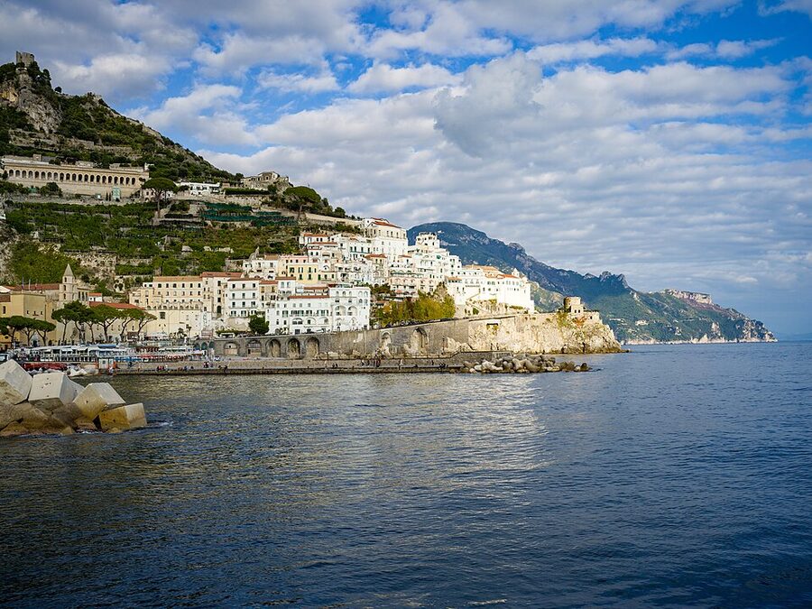 Amalfi seen from the sea Campania