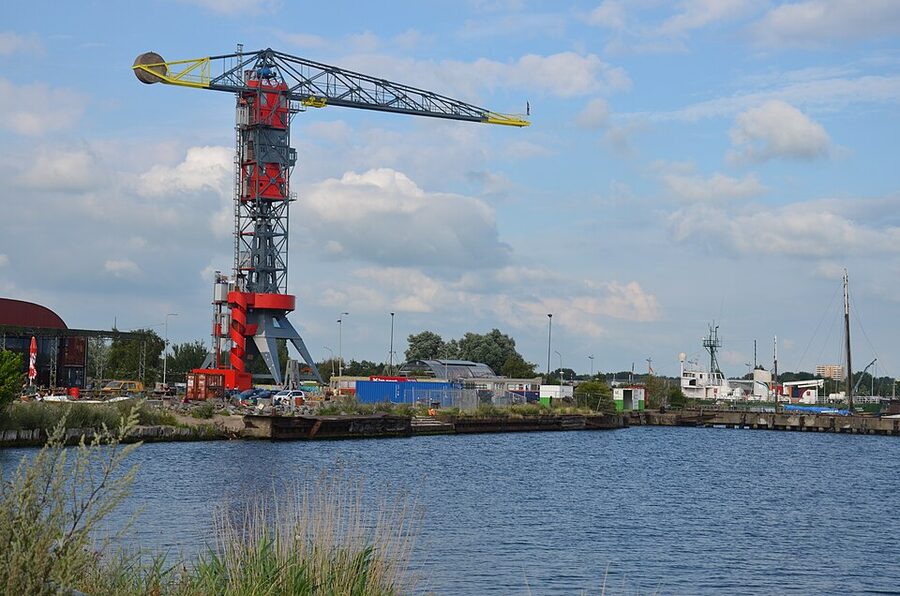 NDSM-werf former shipyard turned arts district in Amsterdam-Noord