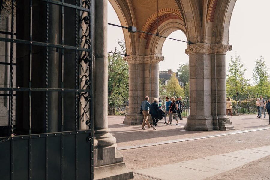 Rijksmuseum entrance arches Amsterdam