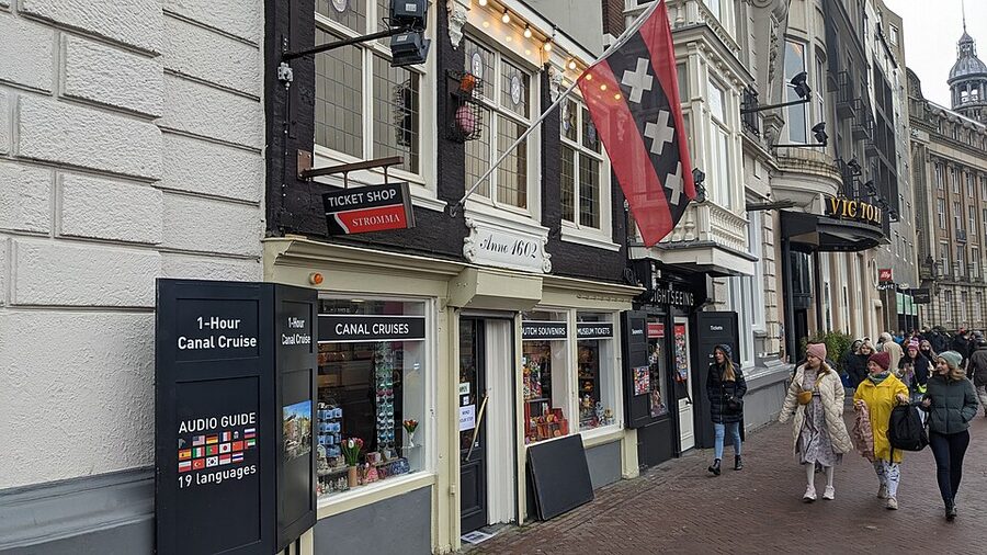 Stromma ticket shop in central Amsterdam