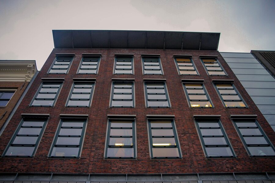 Anne Frank House from across the Prinsengracht canal