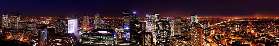 La Defense Grande Arche west end of Voie Triomphale Paris