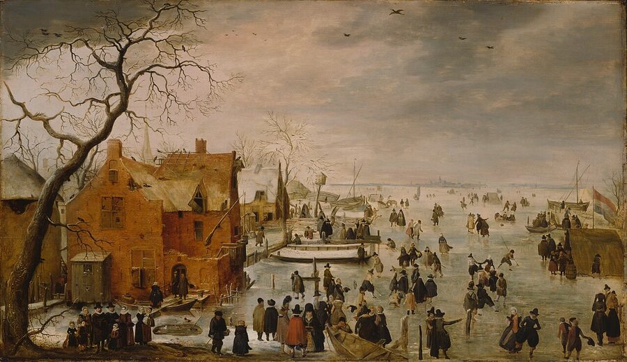 Avercamp Winter Landscape with Ice Skaters at the Rijksmuseum