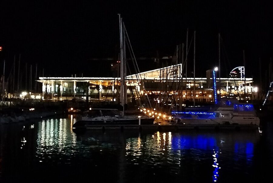 Maremagnum and Port Vell Barcelona from Moll de la Fusta