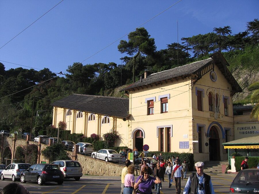 Funicular del Tibidabo lower station Barcelona