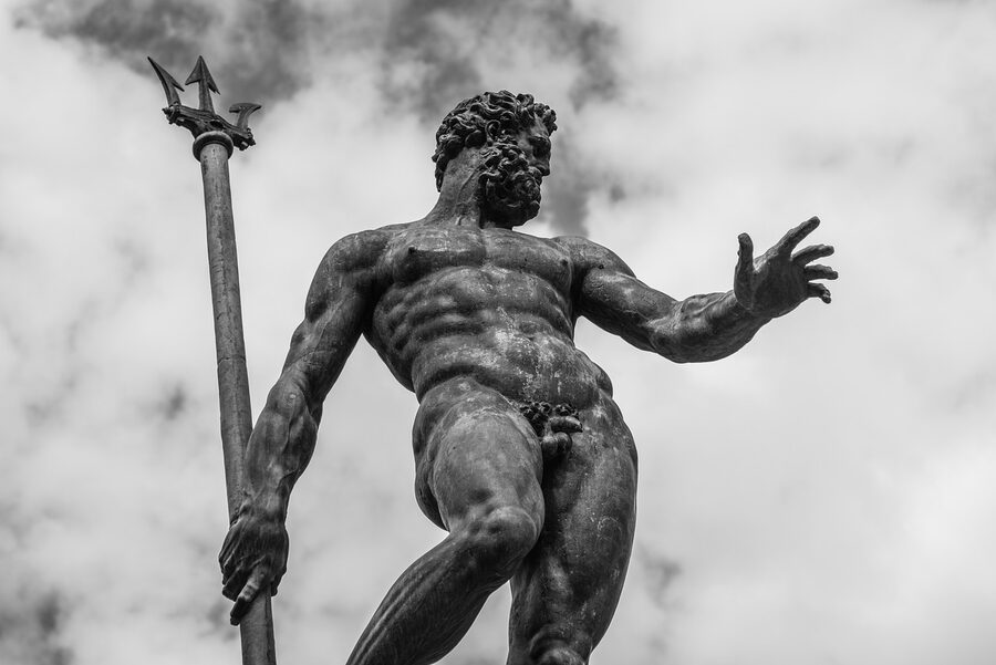 The Fountain of Neptune in Piazza del Nettuno, Bologna