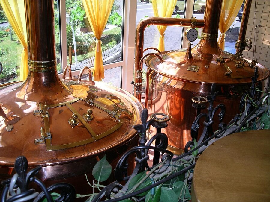 Brewery copper kettle fermentation tank