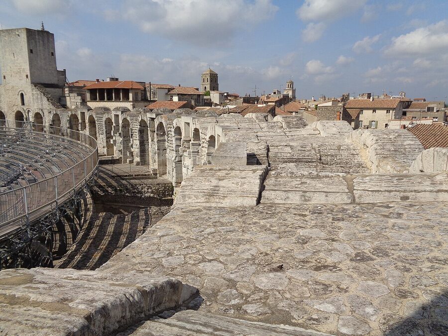 Arles Roman amphitheatre interior view