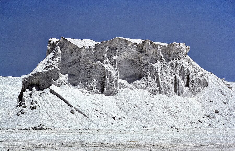 Mountains of sea salt at Salin-de-Giraud