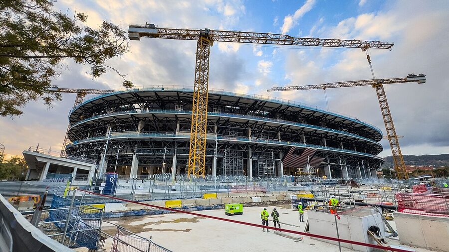 Touring Camp Nou Mid-Demolition