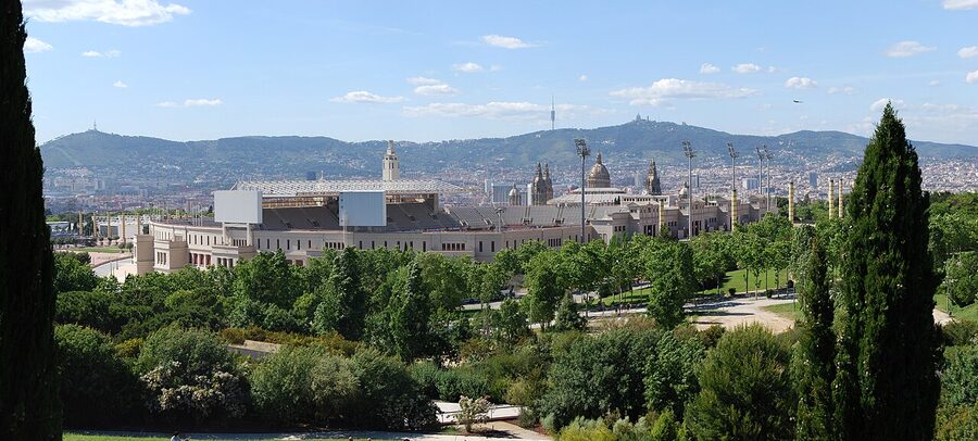 Estadi Olimpic Lluis Companys Montjuic where FC Barcelona plays during Camp Nou rebuild