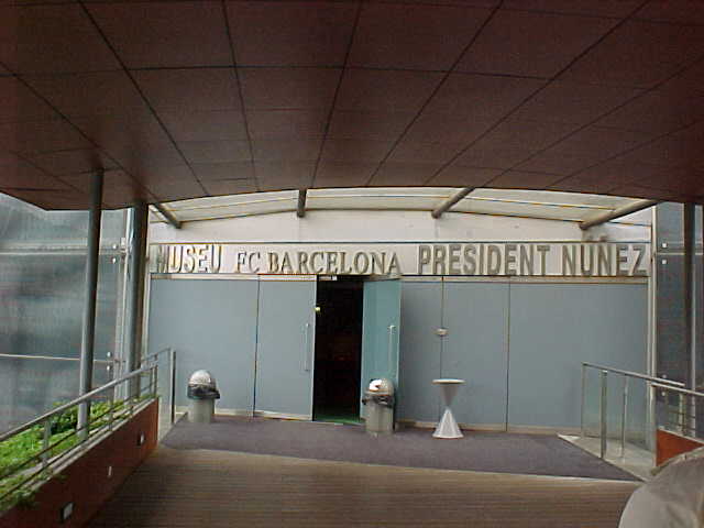 FC Barcelona Museum trophy display interior