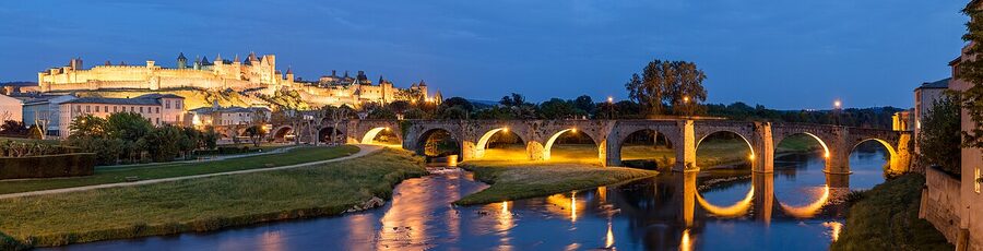 Classic skyline view of Cite de Carcassonne