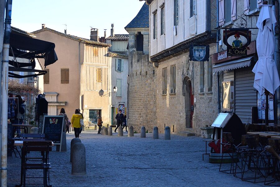 Rue Viollet-le-Duc inside Cite de Carcassonne