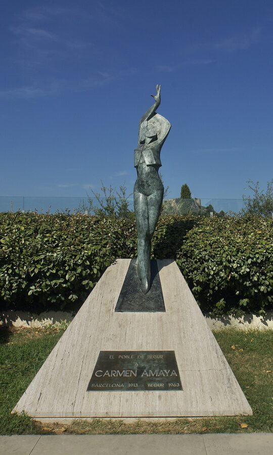 Monument to Carmen Amaya the Barcelona-born flamenco dancer