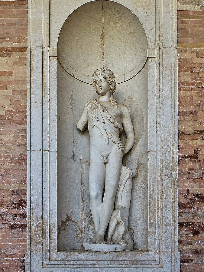 Bronze Bacchus statue Casa de Pilatos by Mariano Benlliure