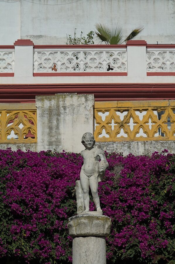 Roman sculpture detail at Casa de Pilatos