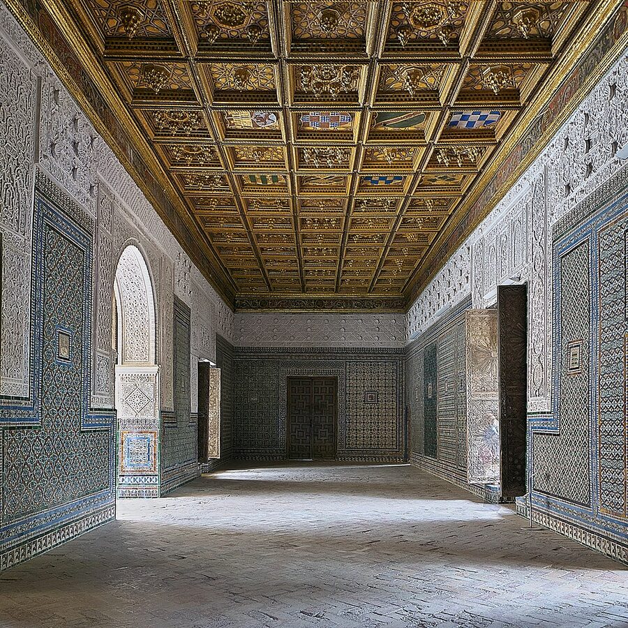 Salon del Pretorio reception hall at Casa de Pilatos