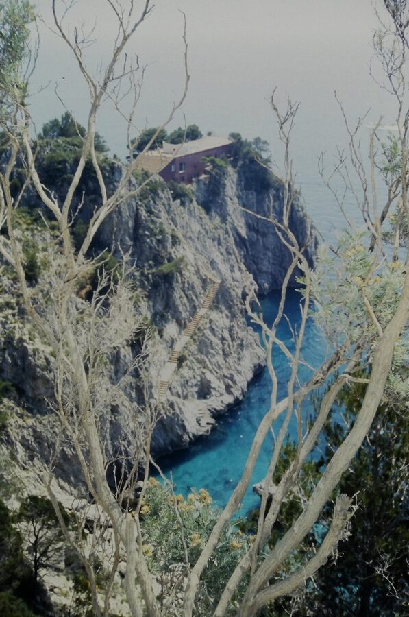 Casa Malaparte red modernist house on Capri cliff
