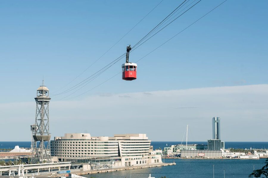 Port Vell aerial tramway Barcelona
