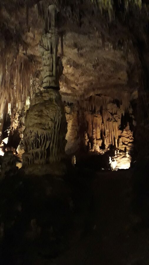 Coves del Drac stalactite formations Mallorca