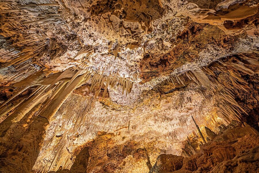 Blue Cave LED lighting at Coves dels Hams