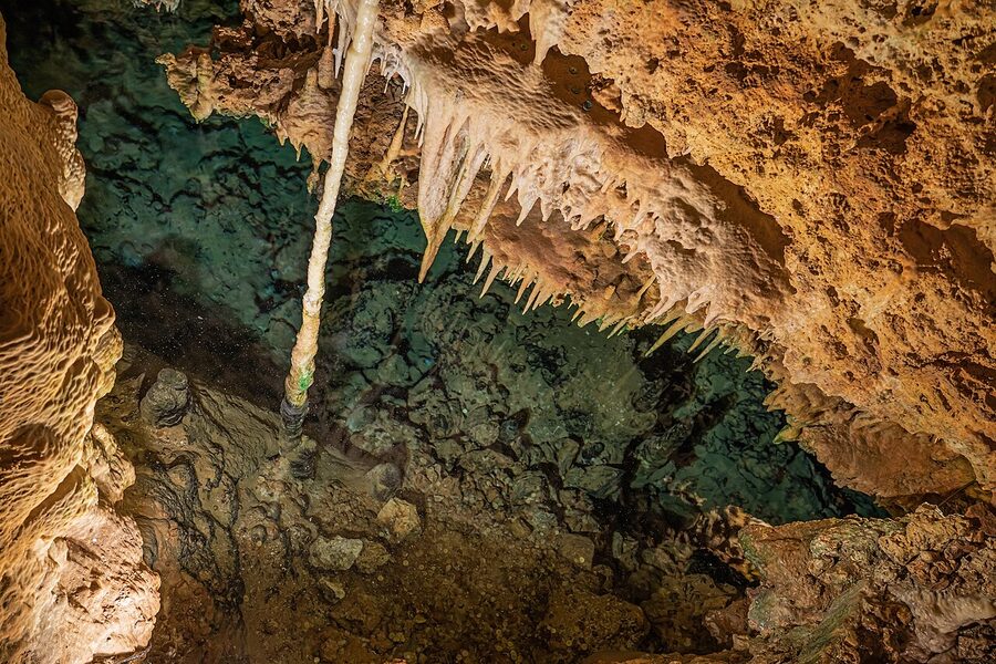 Classic Cave stalagmites Coves dels Hams