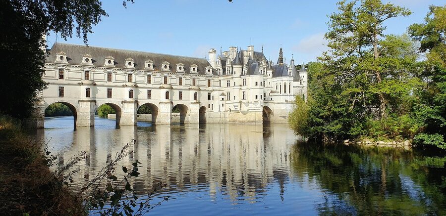 Chenonceau over the river Cher Renaissance