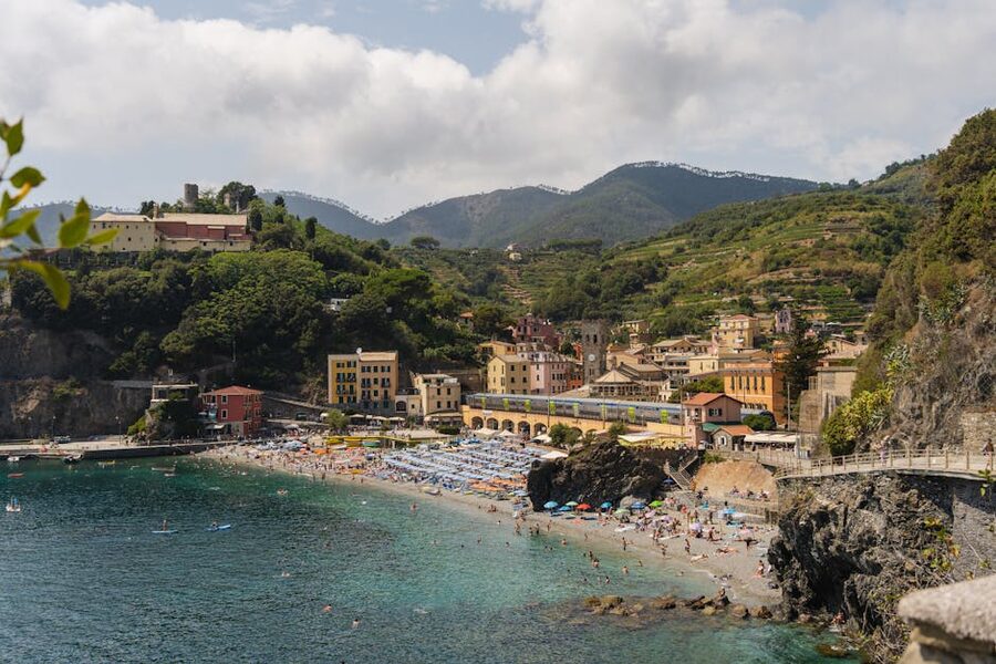 Monterosso al Mare beach and village Cinque Terre