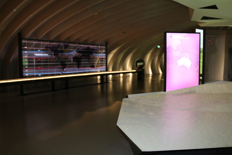 Cite du Vin immersive projection zone