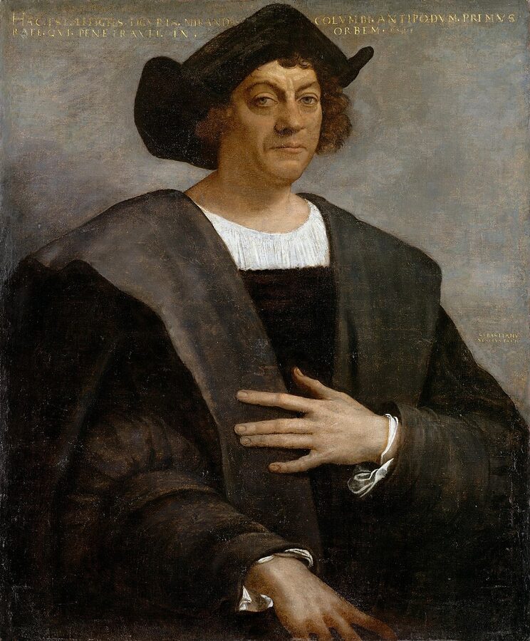 Portrait said to be Christopher Columbus by Sebastiano del Piombo 1519