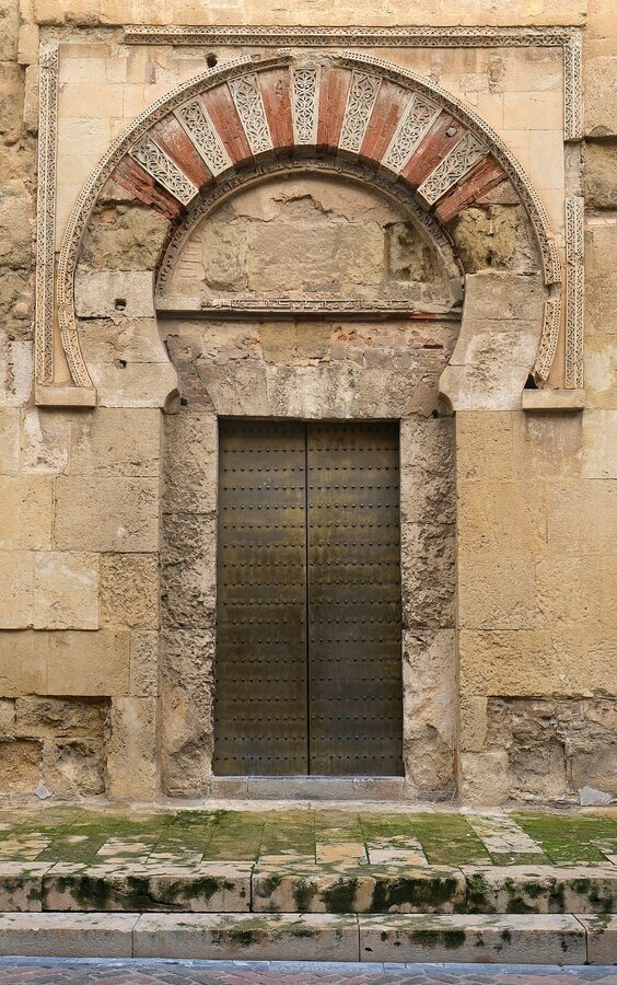 The Puerta de San Esteban entrance, oldest gate of the Mezquita