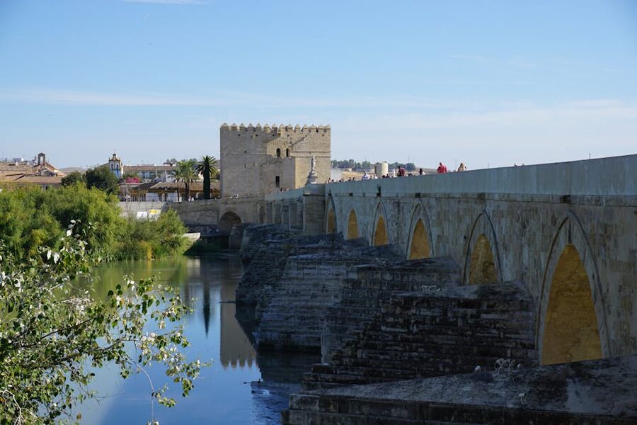 The Roman Bridge of Cordoba leading to the Calahorra Tower