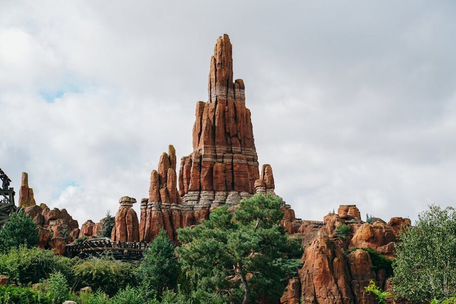 Big Thunder Mountain at Disneyland Paris in Frontierland